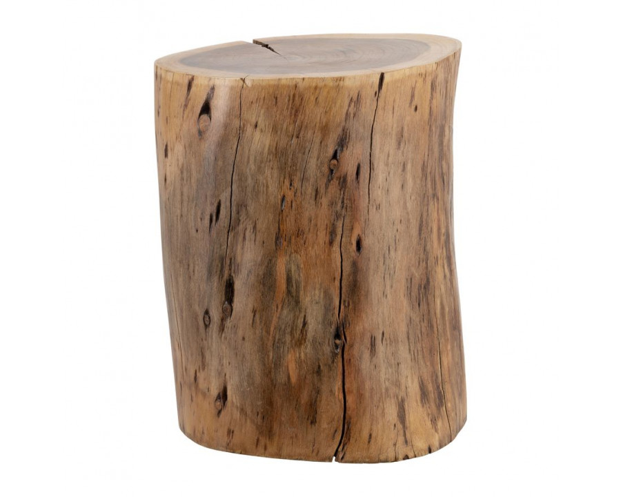 Sagebrook - Wood Log Stool in Natural Finish