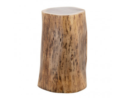 Sagebrook - Wood Log Stool in Natural Finish