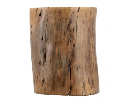 Sagebrook - Wood Log Stool in Natural Finish