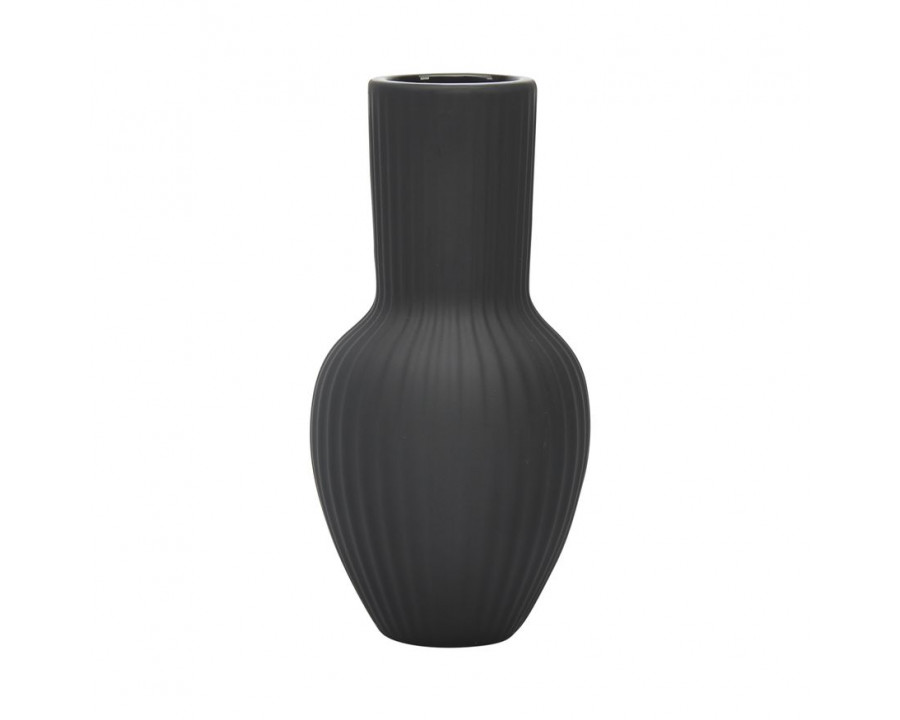 Sagebrook 11" Ceramic Bouquet Vase - Black