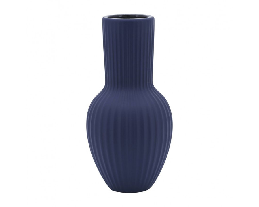 Sagebrook 11" Ceramic Bouquet Vase - Navy