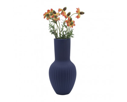 Sagebrook 11" Ceramic Bouquet Vase - Navy