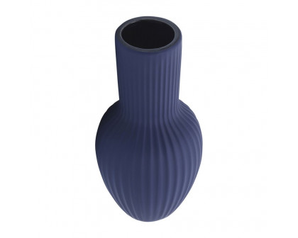 Sagebrook 11" Ceramic Bouquet Vase - Navy