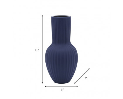 Sagebrook 11" Ceramic Bouquet Vase - Navy