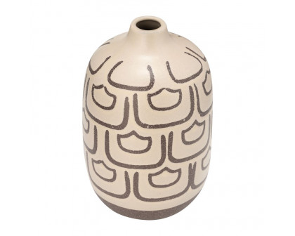 Sagebrook 10" Ceramic Decorative Vase - Irish Cream