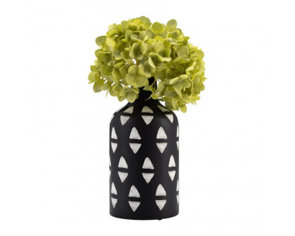 Sagebrook - 10" Ceramic Decorative Vase in Black/White