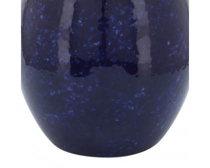 Sagebrook 10" Ceramic Primeval Vase - Blue