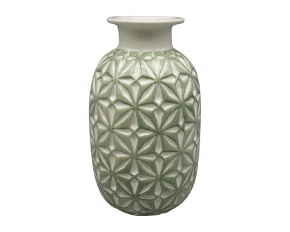 Sagebrook 8" Ceramic Daisy Vase