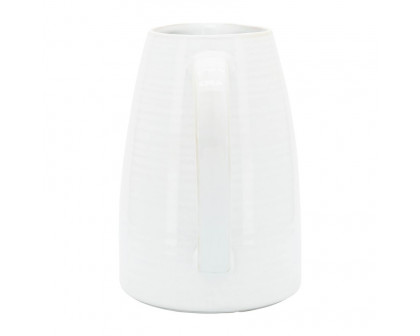 Sagebrook - 8" Ceramic Pitcher in White