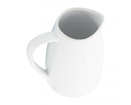 Sagebrook - 8" Ceramic Pitcher in White