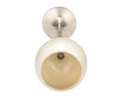 Sagebrook 24" Glass Tealight Holder - Pearl White