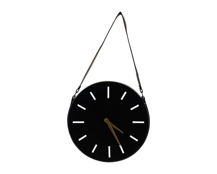 Sagebrook - 14" Metal Wall Clock in Black