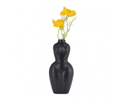 Sagebrook 12" Dol Torso Vase - Black