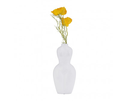 Sagebrook 12" Dol Torso Vase - White