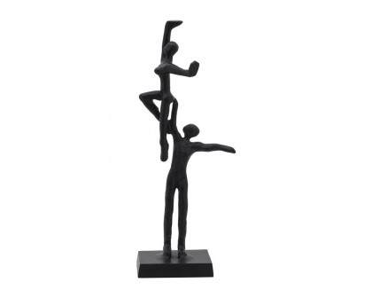 Sagebrook - 14" Metal Dancing Couple in Black