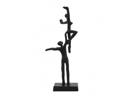 Sagebrook - 14" Metal Dancing Couple in Black