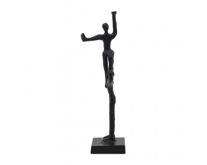 Sagebrook - 14" Metal Dancing Couple in Black