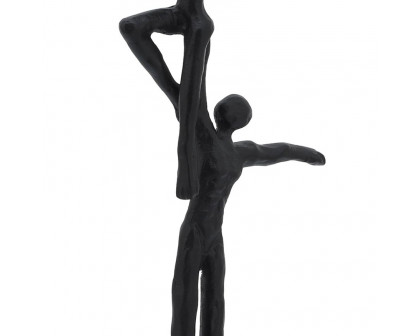 Sagebrook - 14" Metal Dancing Couple in Black