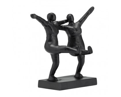 Sagebrook - 9" Metal Couple Swinging Legs in Black