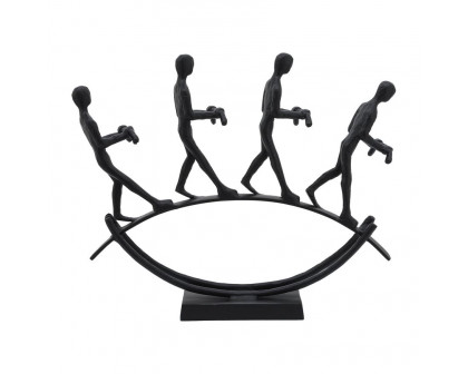 Sagebrook - 15" Metal 4 Men Balancing Act in Black