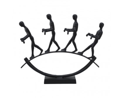 Sagebrook - 15" Metal 4 Men Balancing Act in Black