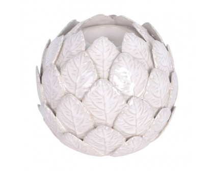 Sagebrook - 5" Ceramic Lotus Ball Votive Holder