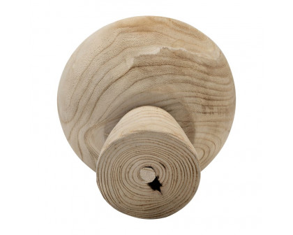 Sagebrook 8" Wood Bowl With Stand - Natural