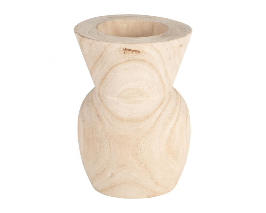 Sagebrook - 10" Wood Vase in Natural