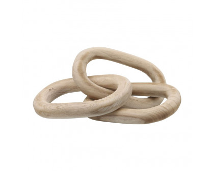 Sagebrook 28" 3 Wooden Links