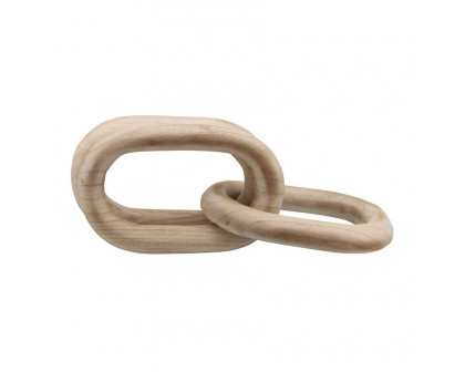 Sagebrook 28" 3 Wooden Links - Natural