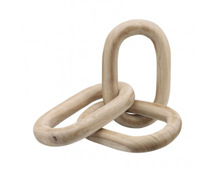 Sagebrook 28" 3 Wooden Links - Natural