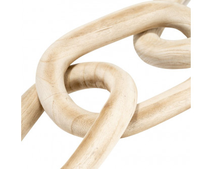 Sagebrook 28" 3 Wooden Links - Natural