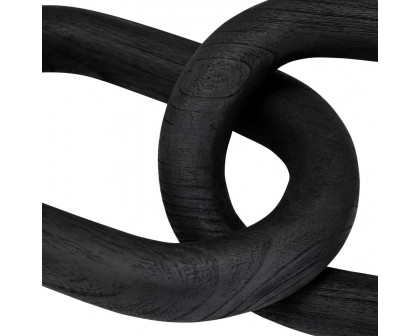 Sagebrook 28" 3 Wooden Links - Black