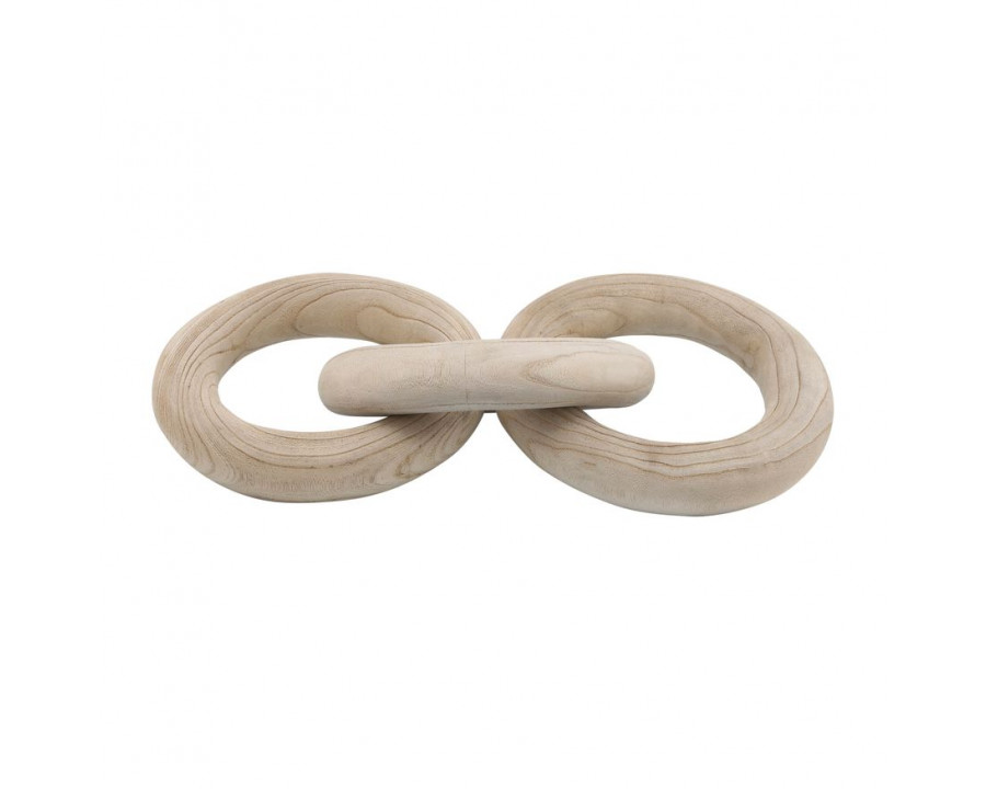 Sagebrook 21" 3 Wooden Rings - Natural