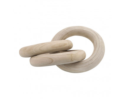 Sagebrook 21" 3 Wooden Rings - Natural