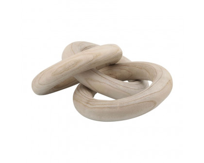 Sagebrook 21" 3 Wooden Rings - Natural