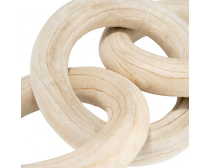 Sagebrook 21" 3 Wooden Rings - Natural