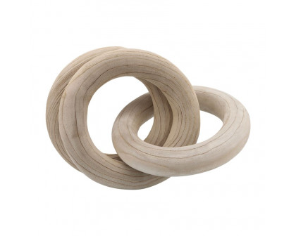 Sagebrook 21" 3 Wooden Rings - Natural