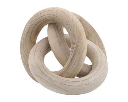 Sagebrook 21" 3 Wooden Rings - Natural