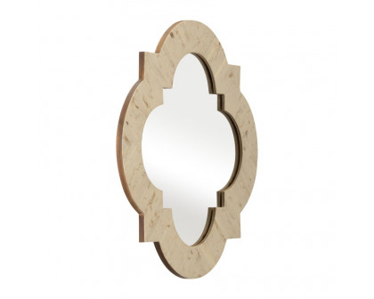 Sagebrook Resin Bohemian Mirror - Beige