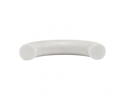 Sagebrook - 10" Marble 4-Taper Candle Holder in White