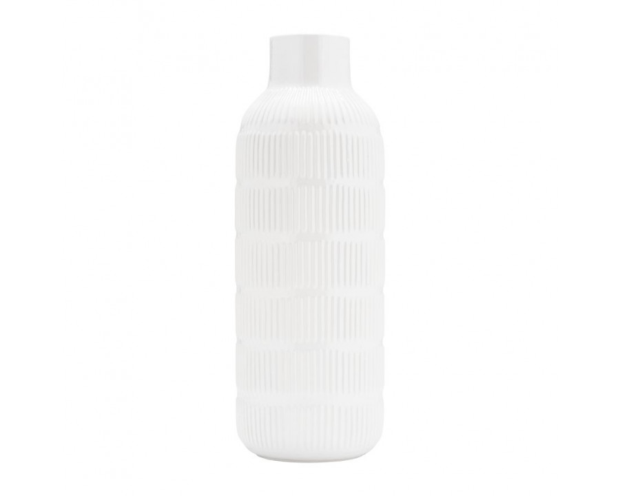 Sagebrook 21" Ceramic Pearl Stripe Vase