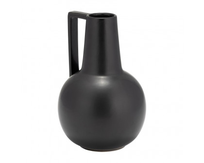 Sagebrook 9" Ceramic Vase - Black