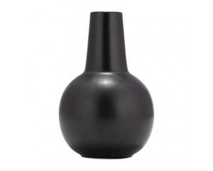 Sagebrook 9" Ceramic Vase - Black