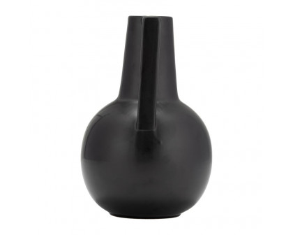 Sagebrook 9" Ceramic Vase - Black