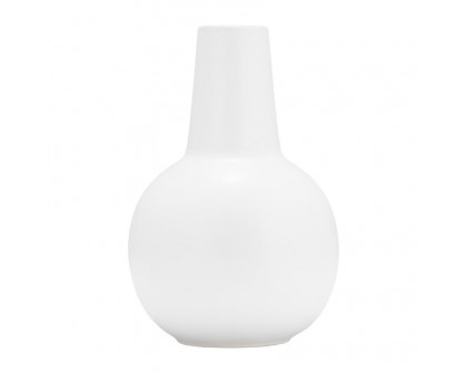 Sagebrook 9" Ceramic Vase - White