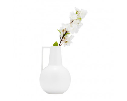 Sagebrook 9" Ceramic Vase - White