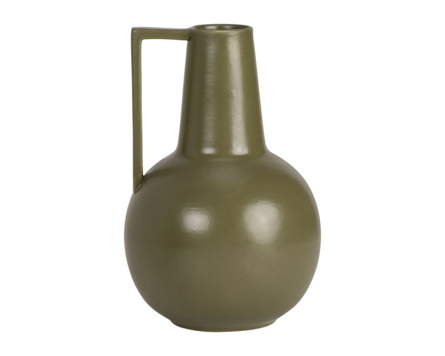 Sagebrook 9" Ceramic Vase - Olive