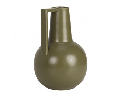 Sagebrook 9" Ceramic Vase - Olive