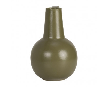 Sagebrook 9" Ceramic Vase - Olive